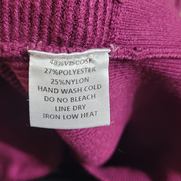 BLUIVY fushia dolman sleeve slouchy sweater size s/m - Picture 4 of 4